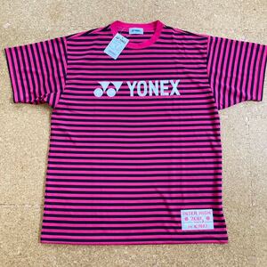 【未使用】ヨネックス YONEX テニスシャツ インターハイ カットソー Tシャツ 半袖シャツ テニスウェア Lサイズ メンズ ピンク INTER HIGH