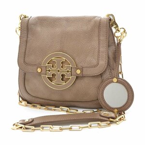 □445208 TORY BURCH トリーバーチ レザーチェーンショルダーバッグ レディース ベージュ