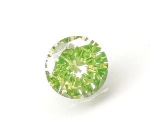 【100円～】VS1！0.068ct 天然ダイヤ Fancy Green Yellow (ナチュラルカラー)