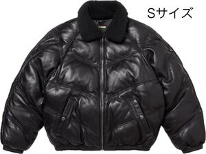 Supreme Schott Chevron Leather Down Jacket S レザーダウン シェブロン ショット