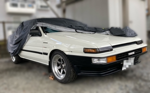 AE86スプリンタートレノに！高品質ボディカバー！裏起毛・高撥水・良通気のプレミアムカーカバー！装着簡単な車カバー