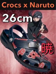 26cm 完売品 新品 正規品クロックス ナルト コラボ サンダル/ナルト疾風伝 イタチ Crocs x Naruto Itachi/岸本斉史 ジャンプ