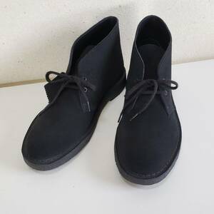 極上品◆CLARKS ORIGINALS クラークス オリジナルズ スエードレザー デザートブーツ(US8.5/UK7.5/EU41)ブラック/黒