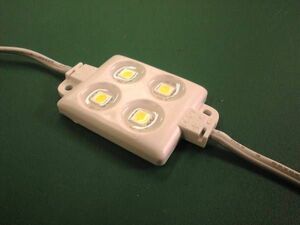 ☆彡１個￥130-！高輝度!!４チップＳＭＤ!ＬＥＤ!モジュール!DC12V!水中照明!!!100個!!!