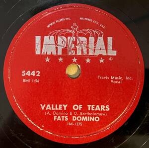 FATS DOMINO IMPERIAL Valley Of Tears/ It’s You I Love