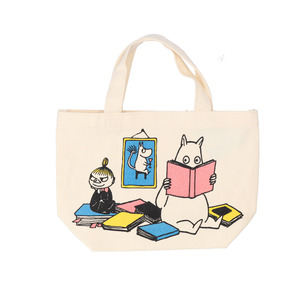 ☆ MOOMIN/読書 ☆ キャラクター マチ付きバッグ トートバッグ 小さめ ミニトートバッグ おしゃれ ミニトート ランチバッグ