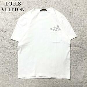 【未使用級】LOUIS VUITTON Tシャツ 半袖 ホワイト ダミエ ロゴ