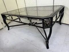 アンティークlion Glass Top Coffee Table