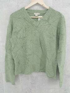 ◇ J.Crew ジェイクルー 長袖 Vネック セーター S グリーン #