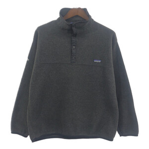 patagonia パタゴニア SYNCHILLA シンチラ スナップT フリースジャケット アウトドア グレー (メンズ L) 中古 古着 Q5872