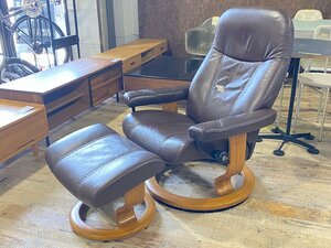 D-04012HY0423X24R EKORNES ストレスレスチェア コンサル オットマン付 ブラウン リクライニングチェア エコーネス 北欧 ノルウェー