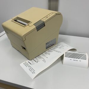 @S1771 簡易動作確認済み EPSON 感熱レシートプリンター TM-88V (MODEL M244A) プリント確認済み オートカット確認済み ACアダプタ付属