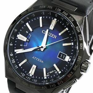 超美品 2024年購入 限定2200本 CITIZEN シチズン ATTESA アテッサ ACT Line UNITE with BLUE 腕時計 CB0215-18L 電波ソーラー 動作確認済