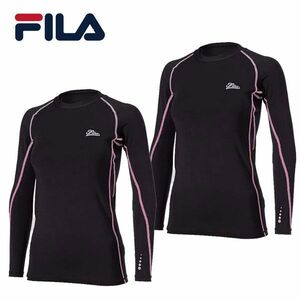 送料185円■ux486■▼レディース FILA 長袖インナーシャツ(419-402) LL 2点【シンオク】【クリックポスト発送】