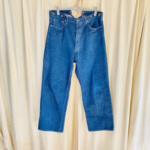 Nigel Cabourn ナイジェルケーボン レイルマンパンツ 34 Railman Denim Pants Wide デニムパンツ 濃紺 日本製