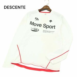 DESCENTE デサント 通年 Move Sport★ 長袖 カットソー Tシャツ Sz.L　メンズ 白 トレーニング　A4T00875_1#F