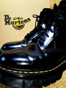 【Dr.MARTENS】ドクターマーチン リカード 8ホールブーツ UK7 (26cm ) RIKARD 8EYE BOOT ブラック 厚底 国内正規品【箱付き良品】