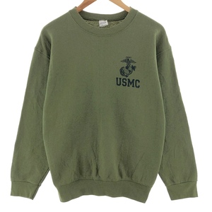 古着 CAC USMC アメリカ海兵隊 プリントスウェットシャツ トレーナー USA製 メンズM /taa003729 【SS2409_30%】