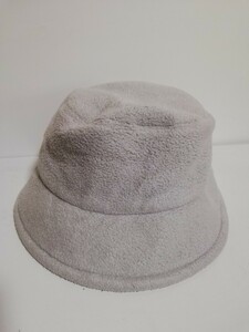 【54cm】秋冬用 グレー 帽子 ファッション レディース お洒落 シンプル コーディネート ライトグレー