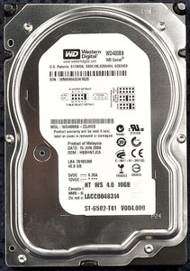 Western Digital WD400BB WD400BB-22JHC0 [ATA40pin IDE HDD] [容量:40GB] [CristalDiscInfo正常] [使用時間:3675H 使用時間短い] (管:HD01