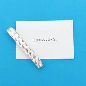 【送料無料】極希少 美品 Tiffany&Co. ティファニー メッシュ シルバー タイピン SV925 ネクタイ タイバー メンズ ET147