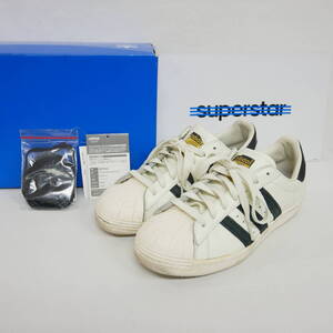 【1円】良好 adidas Originals アディダス 国内正規 SUPERSTAR SS 80s VINTAGE DX スーパースター ビンテージデラックス B25963 白 US8 26