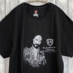 オーバーサイズＸＬ　プリントＴシャツ　半袖　黒ブラック　メンズ　古着