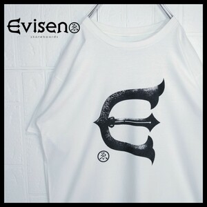 《EVISEN/エビセン》Eロゴ　兜　グラフィック　Tシャツ　白