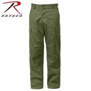 値下げ 新品 Rothco Relaxed Fit Zipper Fly BDU Pants BDUパンツ トラウザー カーゴパンツ オリーブ ウエスト31-35/ミディアムレギュラー