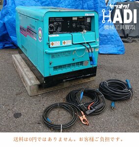 ☆Denyo デンヨー★防音型エンジン溶接・発電機★TLW-300SSK★延長ケーブル付★375h☆