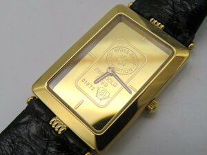 1円◆稼働◆ インゴットウォッチ ゴールド クオーツ レディース 腕時計 N65806
