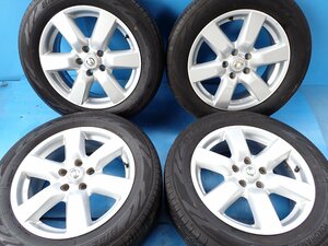 ニッサン T31 エクストレイル 純正 17in 6.5J +45 PCD114.3 215/60R17 2022年製 BLUE EARTH エルグランド 流用 4本セット