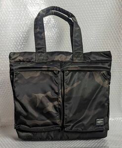 美品 PORTER 迷彩 ポーター トートバッグ カモフラ ショルダーバッグ バッグ