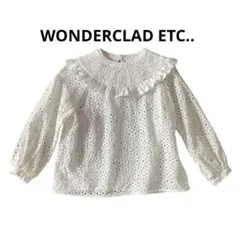 WONDERCLAD ETC.. レースブラウス 襟付き ひらひら大人ブラウス