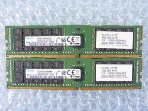 1PCI //16GB 2枚セット計32GB DDR4 19200 PC4-2400T-RA1 Registered RDIMM M393A2G40EB1-CRC0Q S26361-F3934-L512/Fujitsu RX2530 M2/在庫4