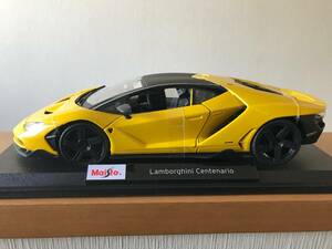 ラスト 希少 レア Maisto マイスト 1:18 6+ Lamborghini Centenario イエロー