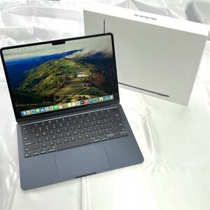 【中古超美品】apple MacBook Air 13インチ M2(CPU:8C/GPU:8C) 8GB/256GB ミッドナイト (M2,2022) US配列 35W AC(USB-Cx2)