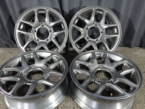 スズキ ジムニー JB64純正アルミホイール 16ｘ5.5J 5穴 139.7 +22 Φ110 4本SET◎中古 旭川手渡し可◎6112110F15