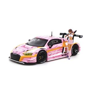 ＜新品＞ POP RACE アウディ R8 LMS エヴァ RT 正規実用型 (ヴィレカスタム) 8号機 X Works 真希波 マリ フィギュア セット　1/64サイズ 