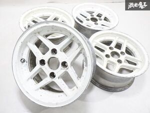 TOM’S トムス 井桁 イゲタ ホイール 14インチ Aタイプ 6.5J +10 PCD114.3 4穴 4本 AE86 レビン トレノ セリカ 旧車 ★ 棚1E13