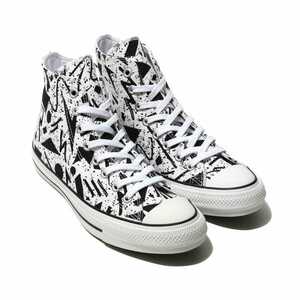 最値!定価8800円!新品!正規品!100周年モデル!コンバース【CONVERSE】オールスター 100 ジオメトリック ハイカット スニーカー 白/黒 23.5cm