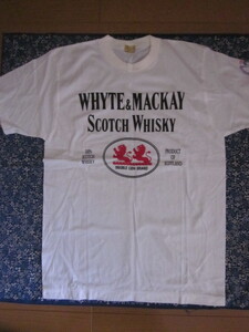 レアレア非売品*WHYTE&MACKAYスコッチウイスキー*DOUBLE LION BRAND*赤いライオンLION*BigサイズTシャツ*Cool*Scotland