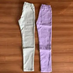 美品　GU のびのびストレッチパンツ　140