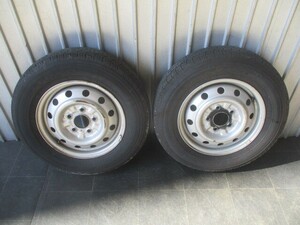 3964 SKP2V SK82 バネット ボンゴ 純正 スチールホイール 114.3 5穴 4.5J フロント タイヤ 165R14/6PR 個宅ダメ