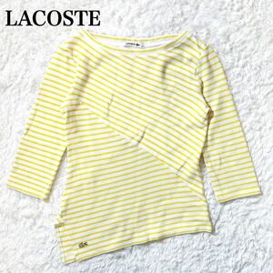 LACOSTE ラコステ ボーダーカットソー トップス 36 S レディース C72423-02