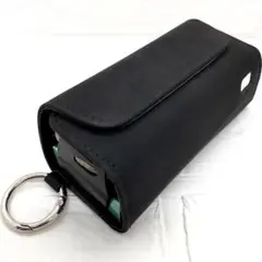 ■アイコス イルマ i ケース iqos iluma用 カラビナ スエード 黒Q