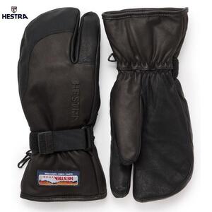 HESTRA(ヘストラ) 3-FINGER FULL LEATHER Black / 8 新品未使用