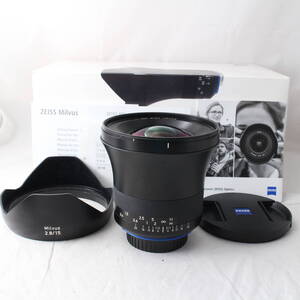 ☆美品☆ Carl Zeiss Milvus 2.8/15 ZE カールツァイス ミルバス 15mm F2.8 キヤノンEFマウント用 フルサイズ対応 単焦点レンズ #3038