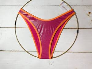 【即決】speedo スピード 女性用 ビーチバレー ビキニ ショーツ 水着 ブルマ 光沢 チーキー Pink 海外S