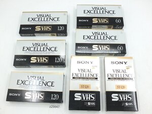 【z29847】新品・未使用 SONY ソニー S-VHS ビデオカセットテープ VXST-120 5本 VXST-60 2本 合計 7本まとめ 格安スタート